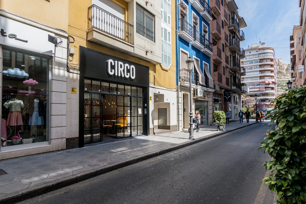 Circo, Alicante, Arze, Arquitectura, Interiorismo, Proyecto, Restaurante, Hamburguesas, Reforma, Local, Local comercial